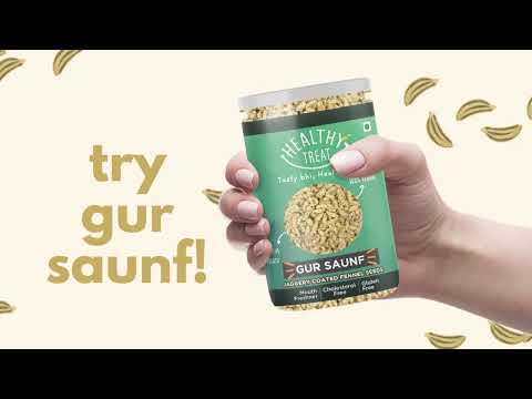 Jar natural healthy treat gur saunf 400 gm (pack of 2-200 gm...