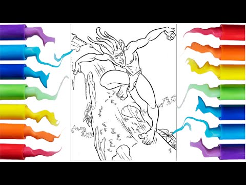 Tarzan coloring pages | tarzan Disney | yesterday On&On(feat. Daniel Levi) Throne  [NCS Release]