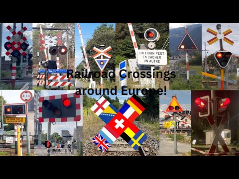 Railroad crossings of Europe | Spoorwegovergangen in Europa