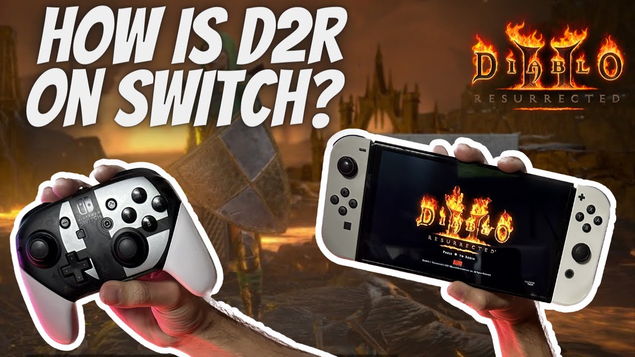 What it's like playing D2R on CONSOLE - Diablo 2 Resurrected on Nintendo Switch OLED - Patch 2.5