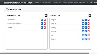 Student Quarterly Grading System in PHP My SQL With source code @1Source code