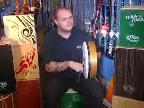 Noel Plays & Tunes The Glenluce 14" Tuneable Bodhran @ Hobgoblin Music Birmingham