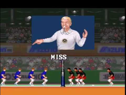 Volleyball World League 1992 Italy vs Cuba - Hyper V-Ball Snes