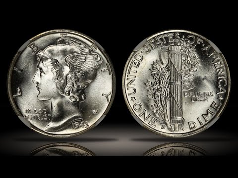 1943-D Mercury Dime NGC MS68FB Nearly Perfect Example