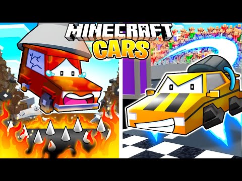 MaxCraft - I Survived 100 Days as CARS in Minecraft!