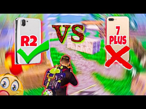 Sharp Aquos R2 vs iPhone 7plus test pubg mobile #shortvideo