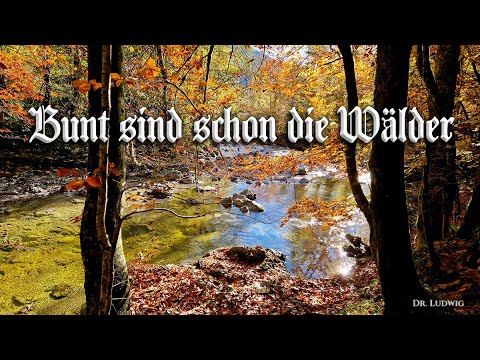 Bunt sind schon die Wälder [German folk song][+English translation]