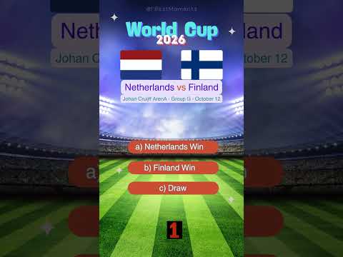 Netherlands vs Finland World Cup 2026 Qualifiers Prediction | Who Will Win? #match #prediction