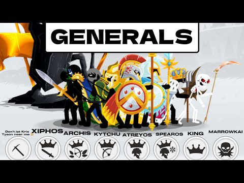 Generals Only Deck | Using New Unreleased Skins in Stick War 3 Saga