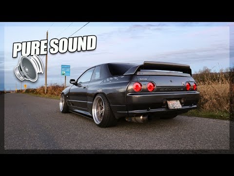 Nissan R32 GT-R: PURE Sound! (Mines Downpipe/Tomei Expreme Ti)