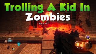 Black Ops 3 Zombies: Trolling A Little Kid In Zombies - Shadows of Evil - BO3