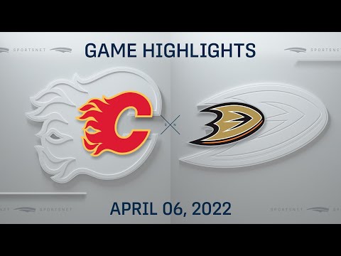 NHL Highlights | Flames vs. Ducks - Apr. 6, 2022