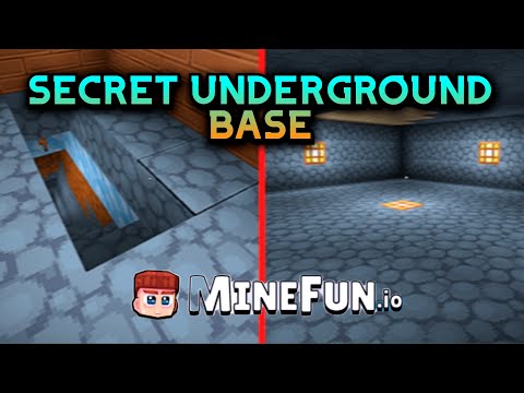 Transforming My House Into a SECRET UNDERGROUND BASE in Minefun.io! 🔥👷‍♂️