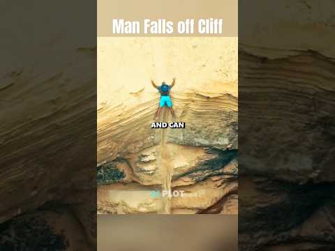 Man Falls Off a Steep Cliff