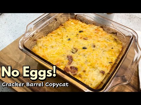 How To Make Breakfast Casserole (no egg) | Cracker Barrel COPYCAT