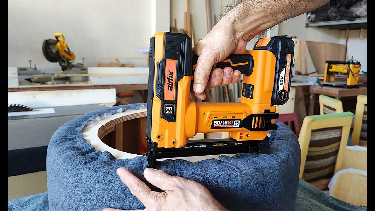 O NOVO GRAMPEADOR A BATERIA PARA ESTOFAMENTO DA AIRFIX