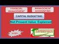 Capital Budgeting Net Present Value Method Explained In Tamil