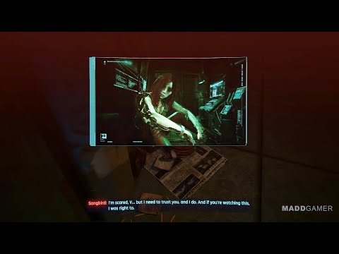 Songbird's secret video that V can find after The Killing Moon - Cyberpunk 2077: Phantom Liberty
