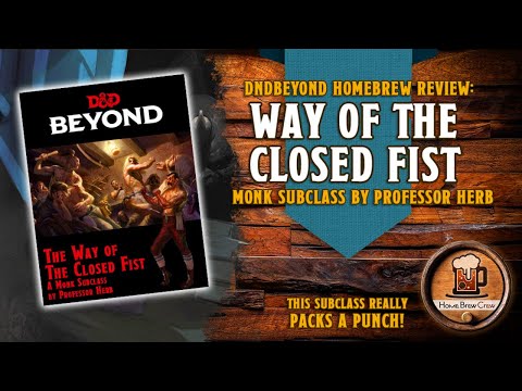 Way of the Closed Fist - Boxer Monk Sub-Class - D&D 5e
