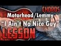 Motorhead-I Ain't No Nice Guy-Easy-Guitar Lesson-Tutorial-How to Play-Lemmy