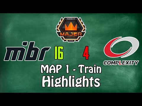 MiBR vs compLexity (Train/Map1) Highlights - FACEIT Major: London 2018