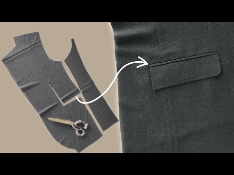 How to sew a coat pocket | Stage of sewing coat pocket | #sewing #coat #pocket #how #tailoring