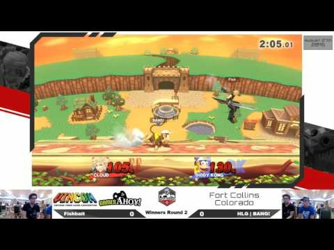 Smash 4 Singles - Fishbait (Cloud) Vs. HLG|BANG! (Diddy Kong) - WR2