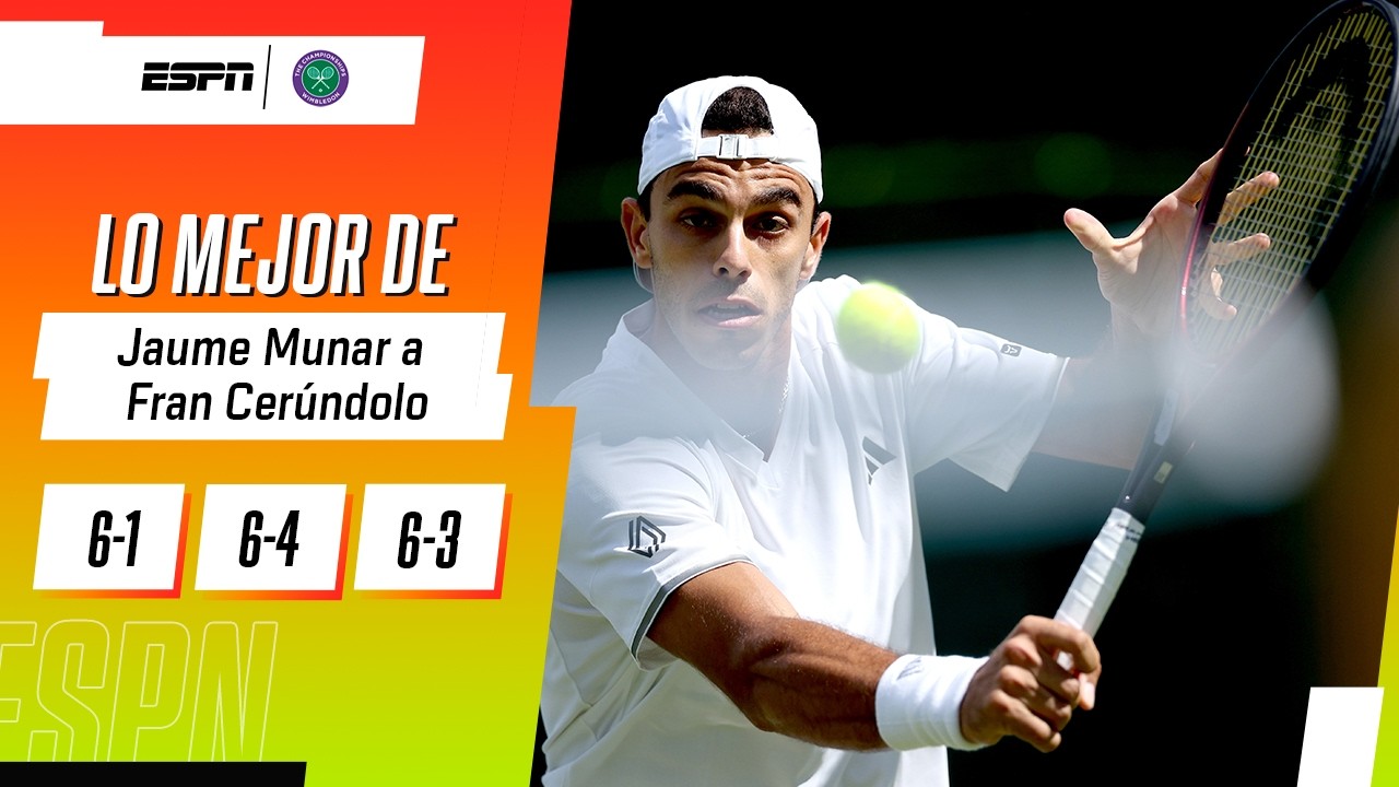 FRAN CERÚNDOLO SE ENCONTRÓ CON UN MUNAR INSPIRADO Y QUEDÓ ELIMINADO EN WIMBLEDON | RESUMEN
