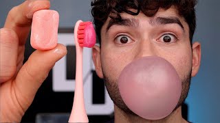 DIY Bubble Gum vs. Hubba Bubba Toothbrush!