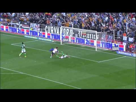 Valencia vs Betis 5-0 Gol Vargas Jornada 23 2013/2014 - AllGoalsLFP