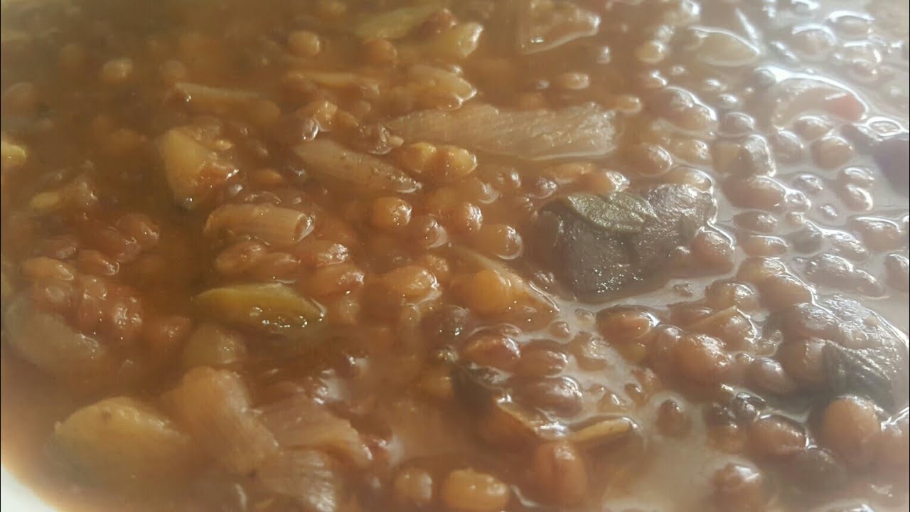 Lentejas con verduras y setas en olla GM G