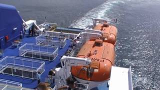 preview picture of video 'Brittany Ferries MV Armorique Leaving Roscoff, Finistère, Brittany, France 25th July 2010'