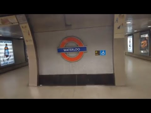 London Bridge to Waterloo Underground Station Tube Ride