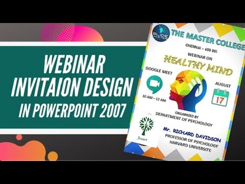 How To Design a Event Invitation Using Power Point Presentation In Easy Method | JOSART