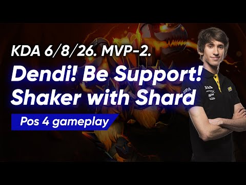 Earthshaker with Aghanim's Shard by Dendi | Gameplay Dota 2