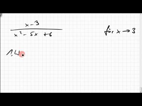 19B.10 Grenzwertbetrachtung rationale Funktion; L'Hospital