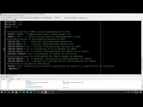 práctica 4; segundero e interrupción por RB0 con pic p18f45k50