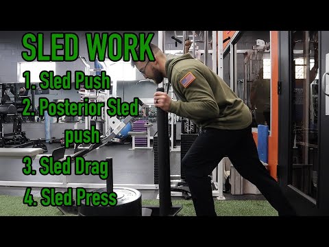 bear crawl sled drags