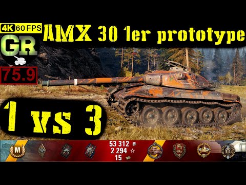 76_World of Tanks AMX 30 1er prototype WoT Replay - 7 Kills 6.4K DMG(Patch 1.4.0)