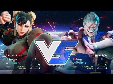 SFV - Lagerborg (Chun-Li) Vs Phenom (M.Bison) #2