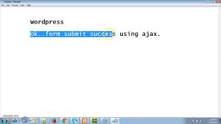 How to Insert data using Ajax jQuery in wordpress