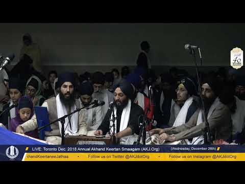 025 Toronto Dec. 2018 - Wednesday PM - Bhai Simratpal Singh Jee Ludhiana