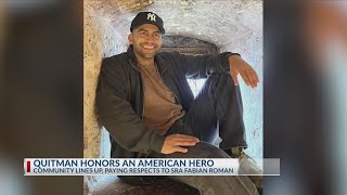 City of Quitman honors fallen hero with funeral procession