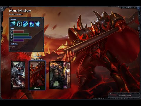Infernal Mordekaiser Skin Spotlight Gameplay 1080p HD League Of Legends