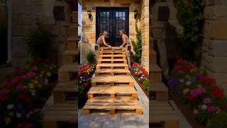 Faça Você Mesmo: Escada de Pallet em Minutos #shorts