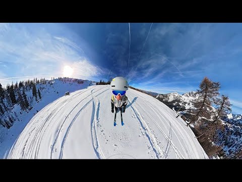 Nassfeld, dal monte Madrizze al lago di Pramollo. DJI Osmo 360