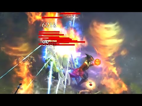 Diablo 3 season 22: support wizard and support DH with GoD and Bonespear dps in 3min GR115 XP runs