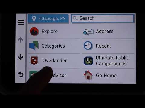 Garmin Overlander; how to use the ioverlander function