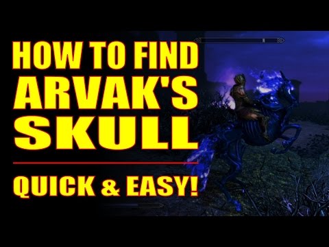 Skyrim SE - How to Find Arvak's Skull - Clear Step-by-step Instructions w/ Commentary!