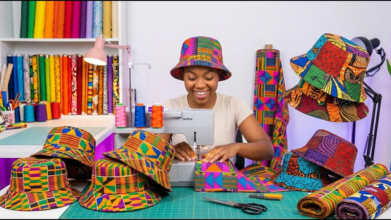 How to Sew a Bucket Hat Without a Pattern | Beginner Friendly Tutorial